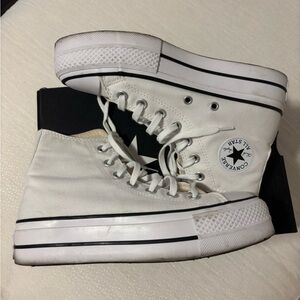 Converse White High-Top Sneakers